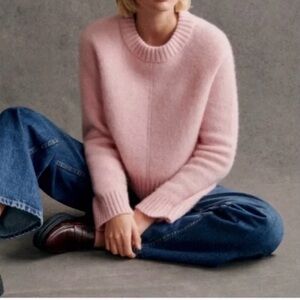 Sézane Sama Jumper Light Pink Size Large Pristine Condition